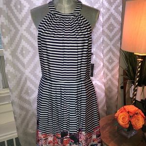 French style halter neck dress